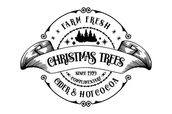 Download Christmas Trees Farm Fresh Sign EPS SVG - Eps Collection