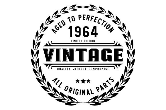 Download Vintage 1964 Aged to Perfection SVG EPS - Eps Collection